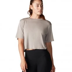 Tavi Crop Tee Flax CLOTHING