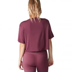 Tavi Crop Tee Garnet CLOTHING