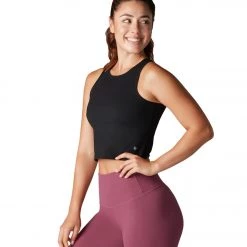Tavi Crop Yoga Tank Ebony CLOTHING