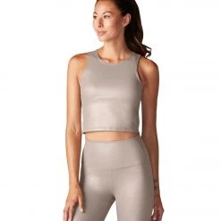 Tavi Crop Yoga Tank Gold Metallic CLOTHING 13 Tavi Crop Yoga Tank Gold Metallic CLOTHING