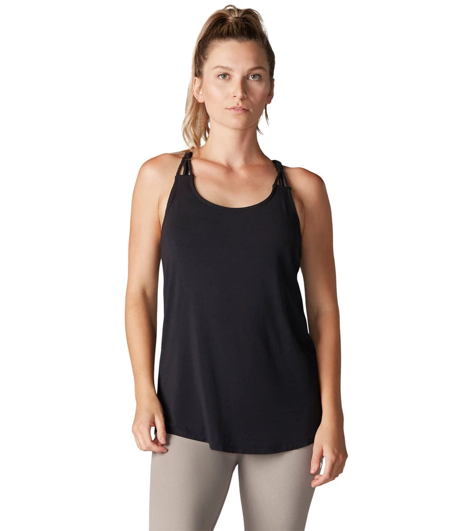 Tavi Braided Strap Tank Ebony CLOTHING 3 Tavi Braided Strap Tank Ebony CLOTHING