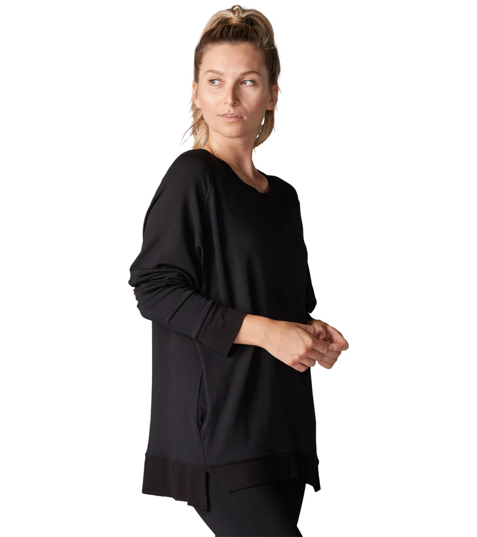 CLOTHING Tavi Cozy Sweatshirt Ebony 4 CLOTHING Tavi Cozy Sweatshirt Ebony