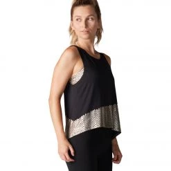 Tavi High Low Tank Ebony Gold Snake CLOTHING