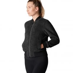 CLOTHING Tavi Cozy Bomber Jacket Ebony 9 CLOTHING Tavi Cozy Bomber Jacket Ebony