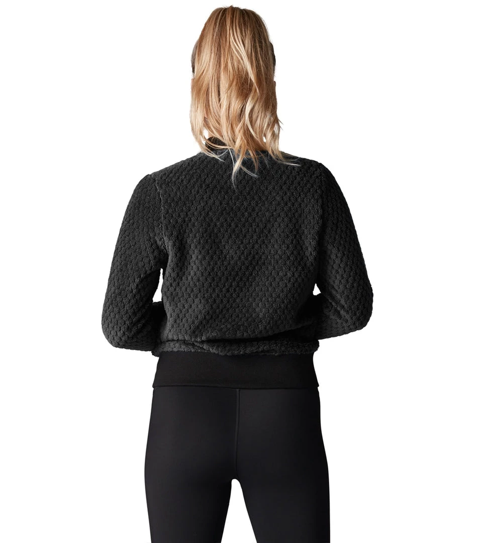 CLOTHING Tavi Cozy Bomber Jacket Ebony 5 CLOTHING Tavi Cozy Bomber Jacket Ebony