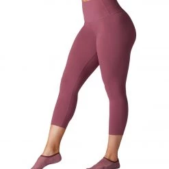 Tavi High Waisted Crop Yoga Leggings Garnet CLOTHING