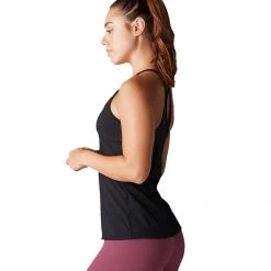 Tavi Ribbed Yoga Tank Ebony CLOTHING