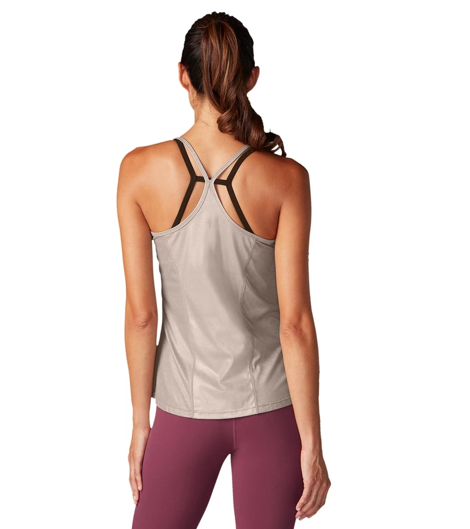 Tavi Ribbed Yoga Tank Gold Metallic 5 Tavi Ribbed Yoga Tank Gold Metallic