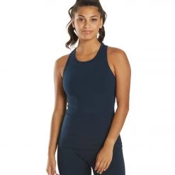 CLOTHING Hard Tail Open Back Support Tank Top Past Midnight Blue 10 CLOTHING Hard Tail Open Back Support Tank Top Past Midnight Blue