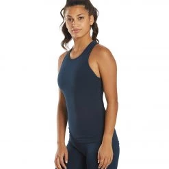 CLOTHING Hard Tail Open Back Support Tank Top Past Midnight Blue 13 CLOTHING Hard Tail Open Back Support Tank Top Past Midnight Blue