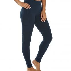 CLOTHING Hard Tail Cargo Pocket High Rise Yoga Leggings Past Midnight Blue