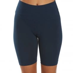 CLOTHING Hard Tail Flat Waist Biker Shorts Past Midnight Blue