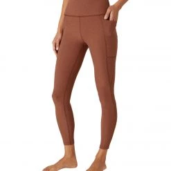 NEW ARRIVALS Beyond Yoga Spacedye Out Of Pocket High Waisted 7/8 Yoga Leggings Copper Heather