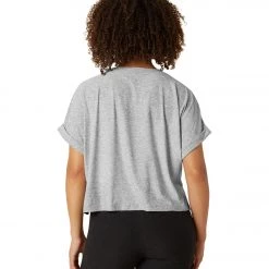 Beyond Yoga Never Been Boxy Cropped Tee Silver Mist CLOTHING