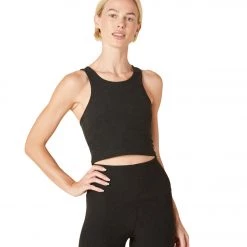 Beyond Yoga Focus Cropped Tank Darkest Night NEW ARRIVALS