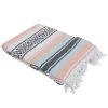 Native Yoga Economy Falza Blanket Peach Sky Blue