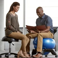 Gaiam Classic Balance Ball Chair Blue YOGA MATS & PROPS