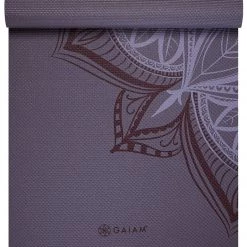 Gaiam 5mm Printed Yoga Mat Violet Blush Point 9 Gaiam 5mm Printed Yoga Mat Violet Blush Point