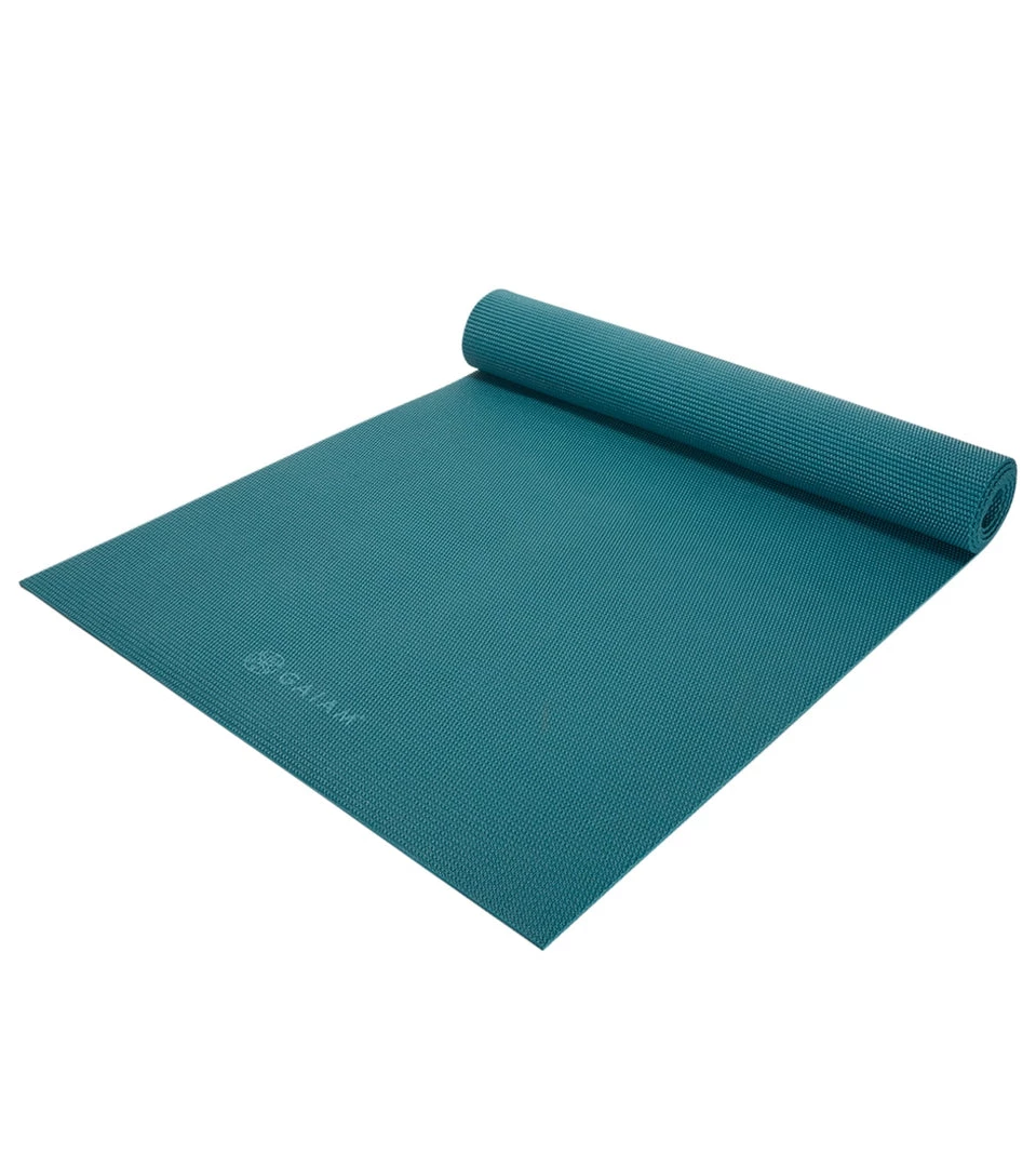 Gaiam 5mm Solid Yoga Mat Teal Current YOGA MATS & PROPS 3 Gaiam 5mm Solid Yoga Mat Teal Current YOGA MATS & PROPS