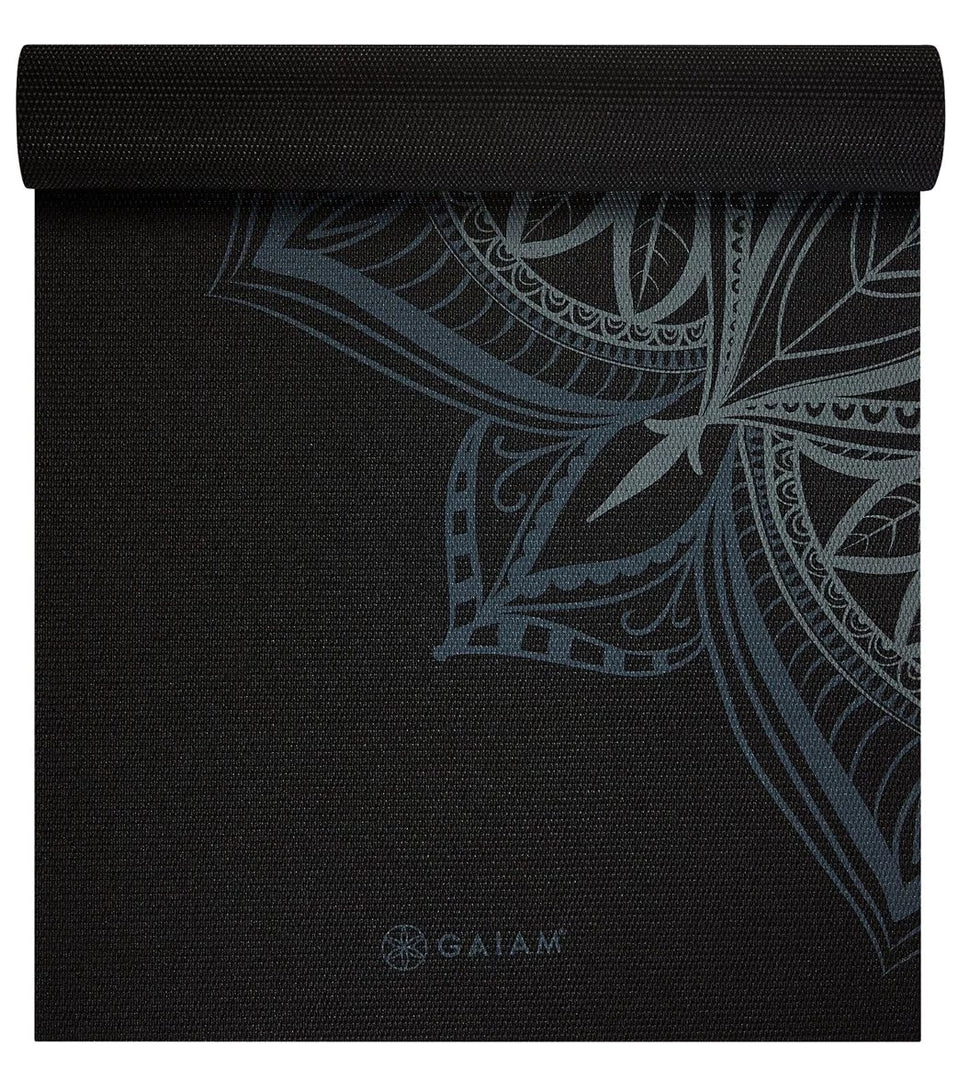 Gaiam 5mm Printed Yoga Mat Folkstone Point 4 Gaiam 5mm Printed Yoga Mat Folkstone Point