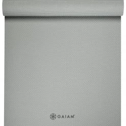 Gaiam 5mm Yoga Mat Gray Peony YOGA MATS & PROPS 9 Gaiam 5mm Yoga Mat Gray Peony YOGA MATS & PROPS