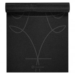YOGA MATS & PROPS Gaiam 6mm Alignment Yoga Mat Black