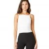 CLOTHING Beyond Yoga Spacedye Wide Neck Cropped Tank Cloud White