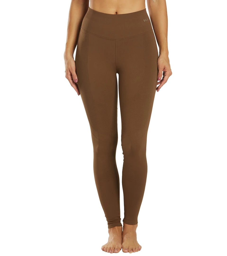 NUX One By One Seamless Yoga Leggings Mocha 3 NUX One By One Seamless Yoga Leggings Mocha