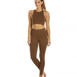 NUX One By One Seamless Yoga Leggings Mocha 12 NUX One By One Seamless Yoga Leggings Mocha