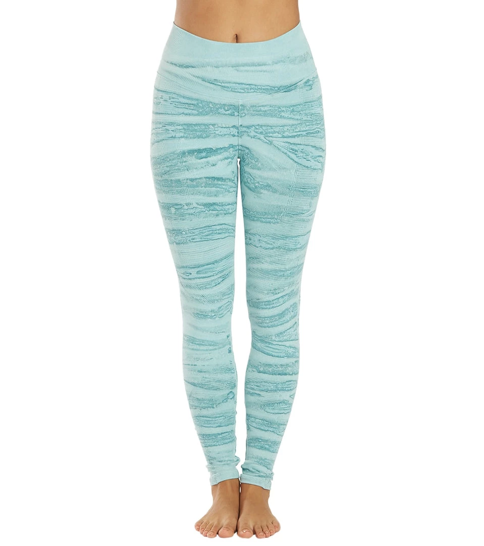 NUX One By One Hand Dye Yoga Leggings Blue Ripple 3 NUX One By One Hand Dye Yoga Leggings Blue Ripple