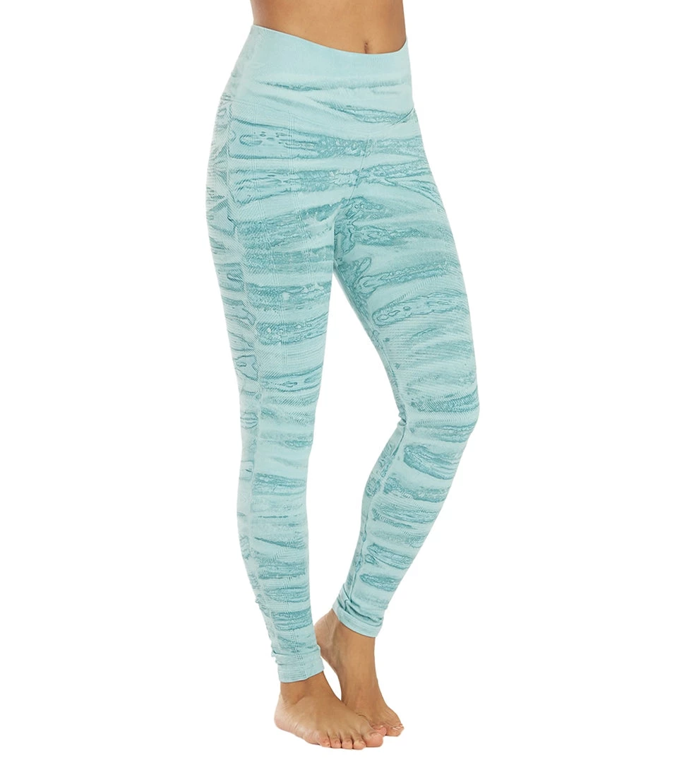 NUX One By One Hand Dye Yoga Leggings Blue Ripple 4 NUX One By One Hand Dye Yoga Leggings Blue Ripple