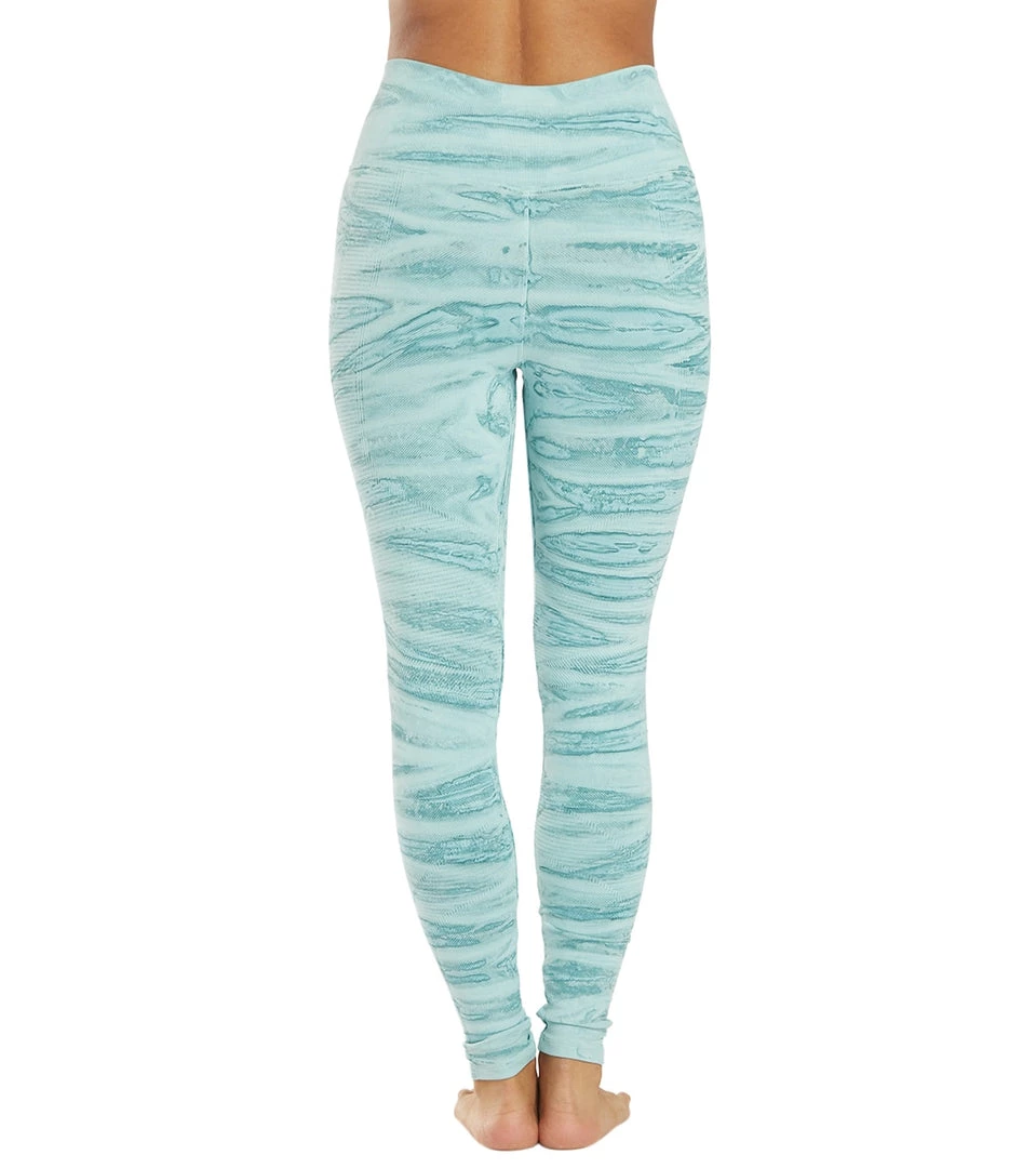 NUX One By One Hand Dye Yoga Leggings Blue Ripple 5 NUX One By One Hand Dye Yoga Leggings Blue Ripple