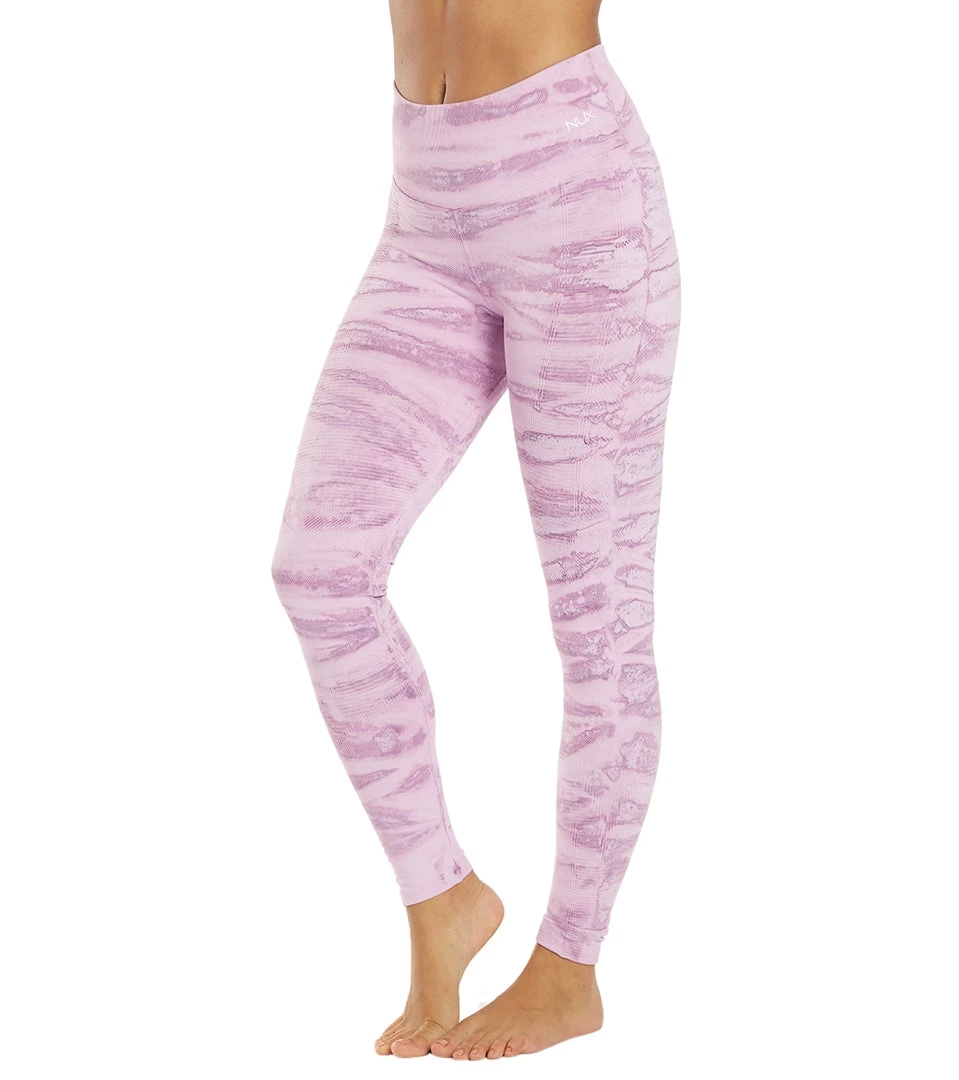 CLOTHING NUX One By One Hand Dye Yoga Leggings Purple Ripple 7 CLOTHING NUX One By One Hand Dye Yoga Leggings Purple Ripple