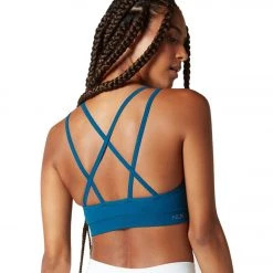 CLOTHING NUX Levitate Seamless Yoga Sports Bra Deep Teal