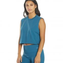 NUX Ella Organic Tank Deep Teal NEW ARRIVALS