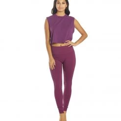 CLOTHING NUX Awakened Yoga Leggings Purple Onyx