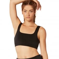 NUX Sleek Square Sports Bra Black