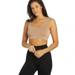 NUX Sleek Square Sports Bra Dune