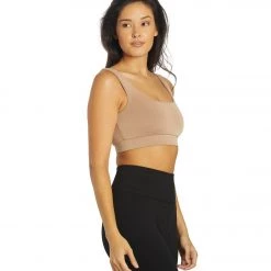 NUX Sleek Square Sports Bra Dune