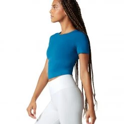 CLOTHING NUX Our Favorite Crop Top Deep Teal 8 CLOTHING NUX Our Favorite Crop Top Deep Teal