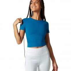 CLOTHING NUX Our Favorite Crop Top Deep Teal 11 CLOTHING NUX Our Favorite Crop Top Deep Teal