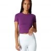 NUX Our Favorite Crop Top Purple Onyx