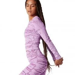 NUX One By One Long Sleeve Hand Dye Purple Ripple