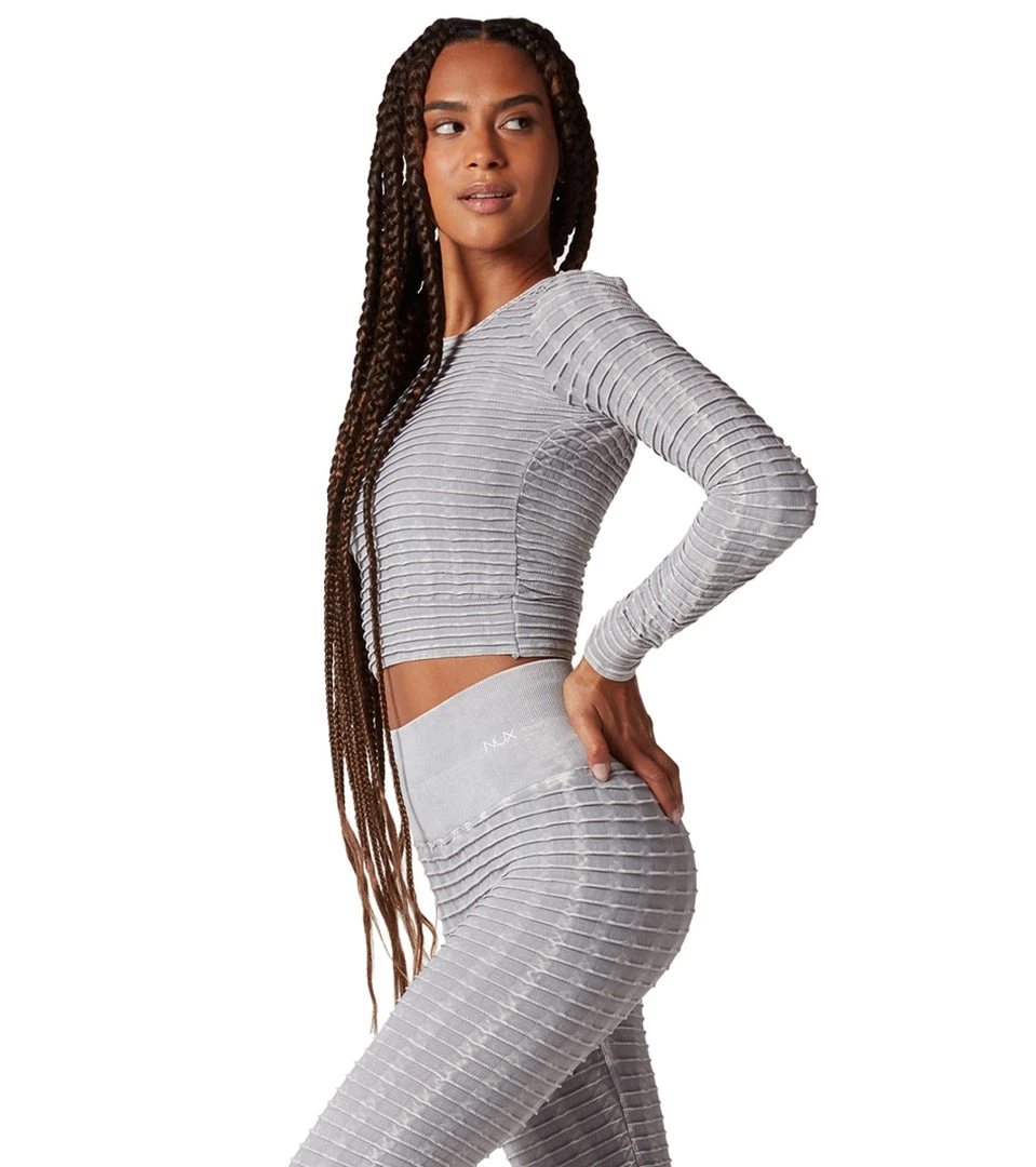 NUX Pucker Up Long Sleeve Mineral Wash Stone 4 NUX Pucker Up Long Sleeve Mineral Wash Stone