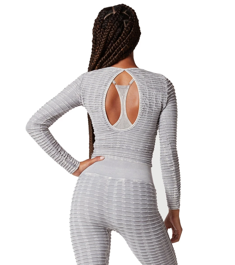 NUX Pucker Up Long Sleeve Mineral Wash Stone 5 NUX Pucker Up Long Sleeve Mineral Wash Stone