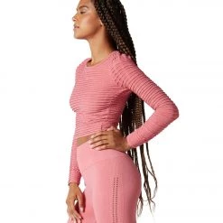 NUX Pucker Up Long Sleeve Mineral Wash Berry