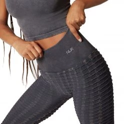 NUX Pucker Up Legging Mineral Wash Black CLOTHING 11 NUX Pucker Up Legging Mineral Wash Black CLOTHING