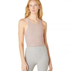 Beyond Yoga Focus Cropped Tank Chai