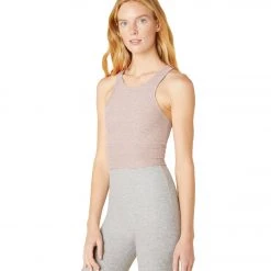 Beyond Yoga Focus Cropped Tank Chai