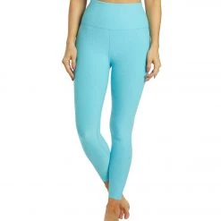 Beyond Yoga Spacedye High Waisted Caught In The Midi 7/8 Yoga Leggings Capri Blue-Grotto NEW ARRIVALS